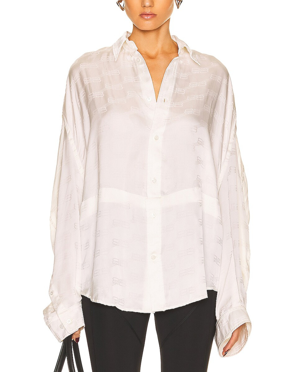 Balenciaga Jacquard Off White Bb Licensing Shirt Size 1
